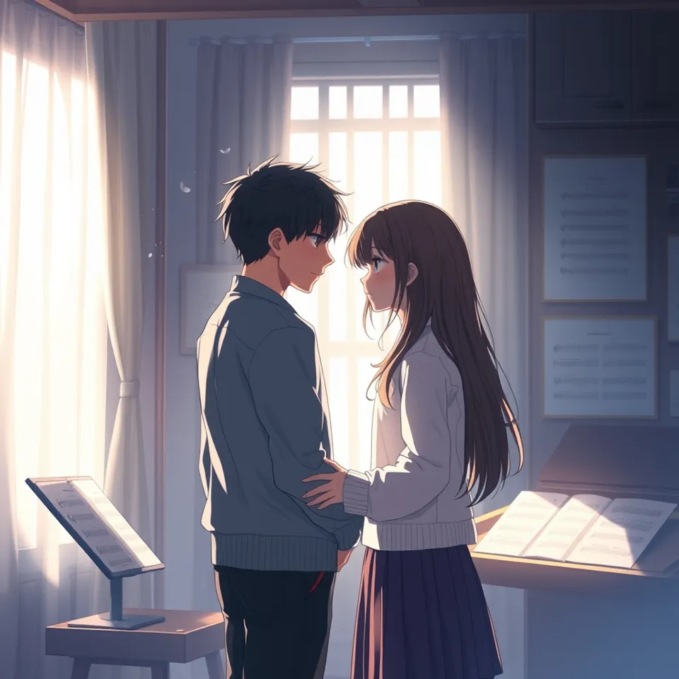 第5話「冬の終わりのノイズ」の挿絵(AIによる生成)