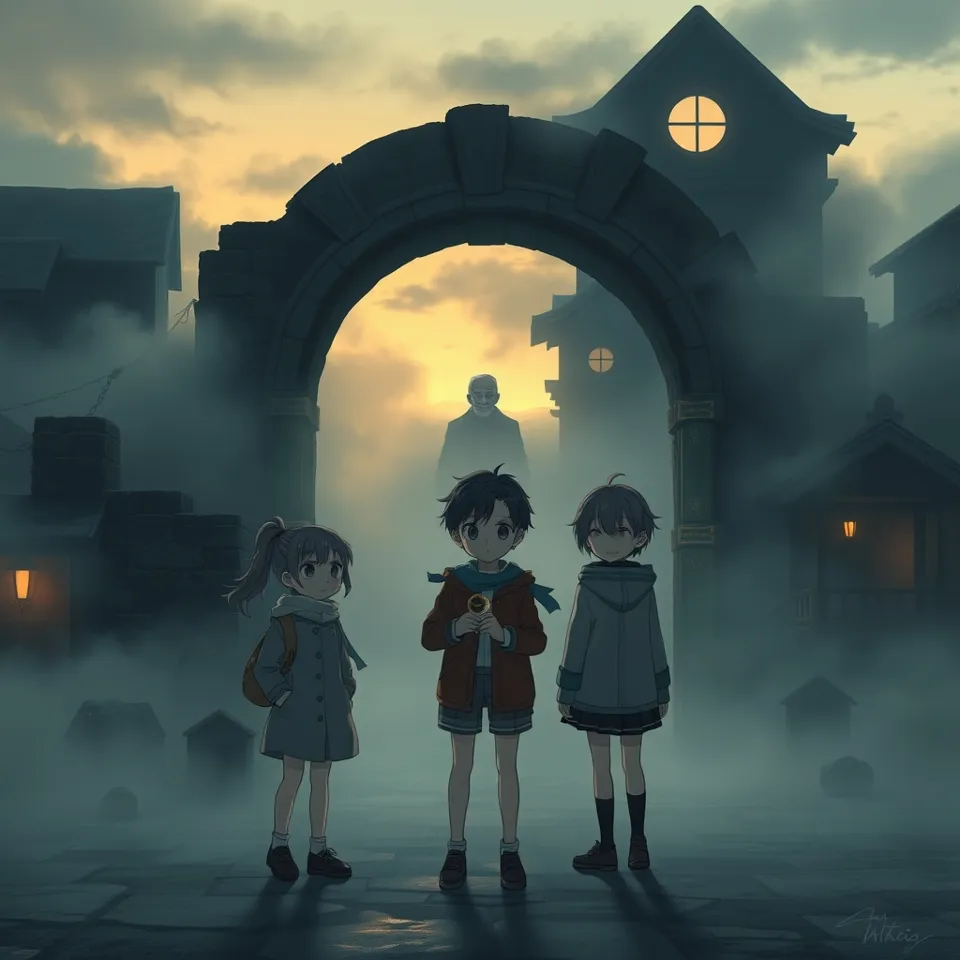 第2話「記憶の鍵と空白の村」の挿絵(AIによる生成)