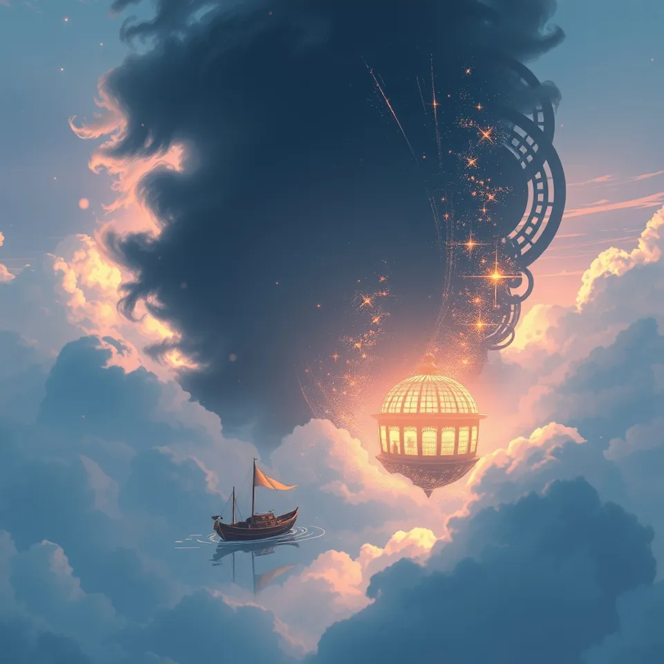 第4話「記憶の鏡と過去の残滓」の挿絵(AIによる生成)