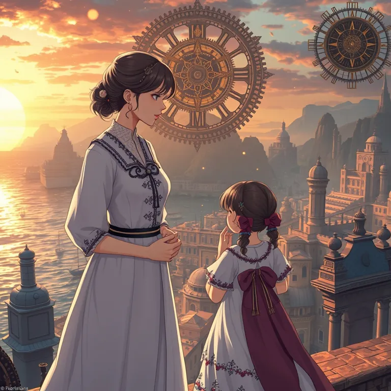 『世界滅亡と魔法と科学的な恋 III ―Epilogue―』の表紙(AIによる生成)