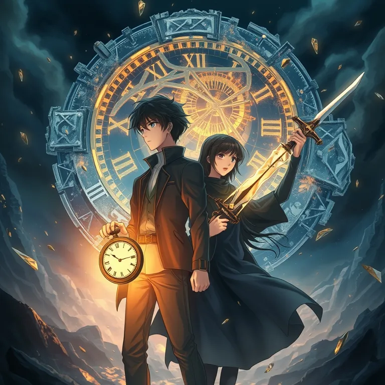 『刻限の葬列と断絶の呪剣』の表紙(AIによる生成)