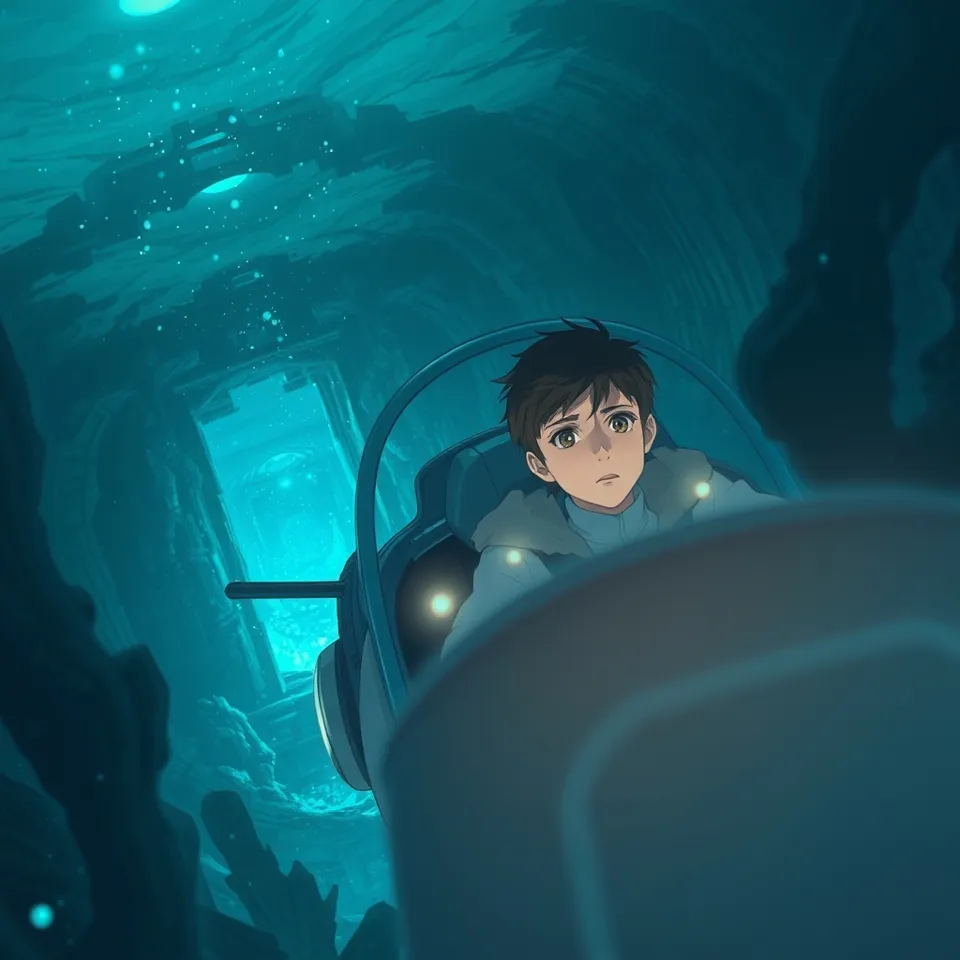 第2話「深海遺跡への突入」の挿絵(AIによる生成)