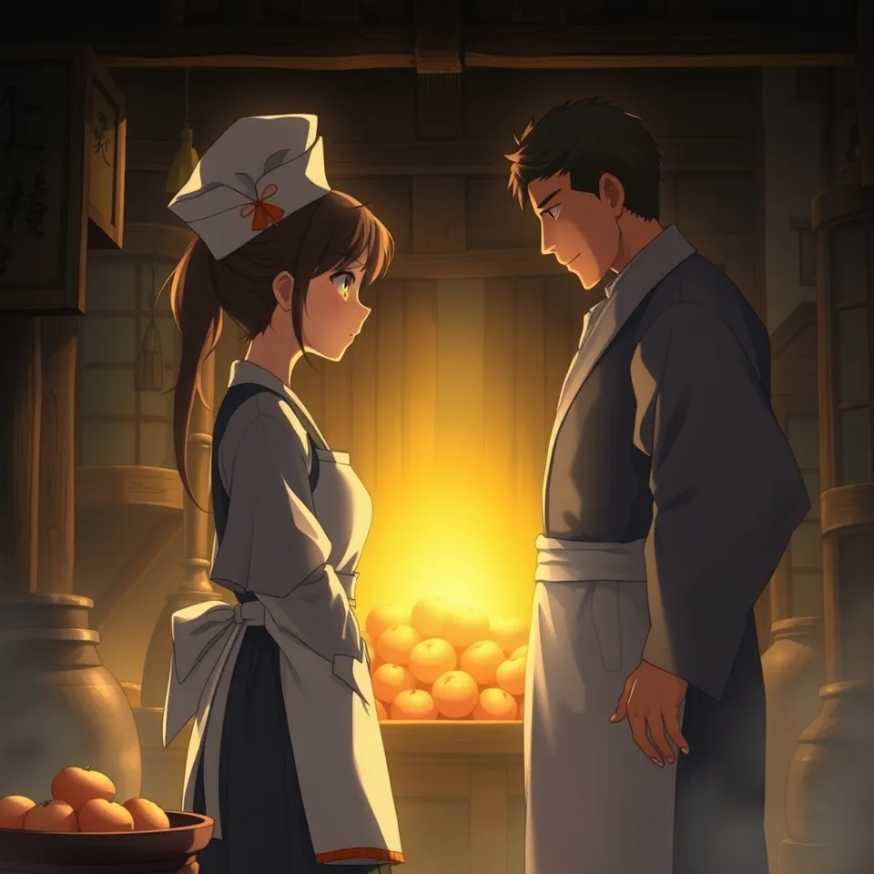 第4話「黄金の栗と料理人の矜持」の挿絵(AIによる生成)