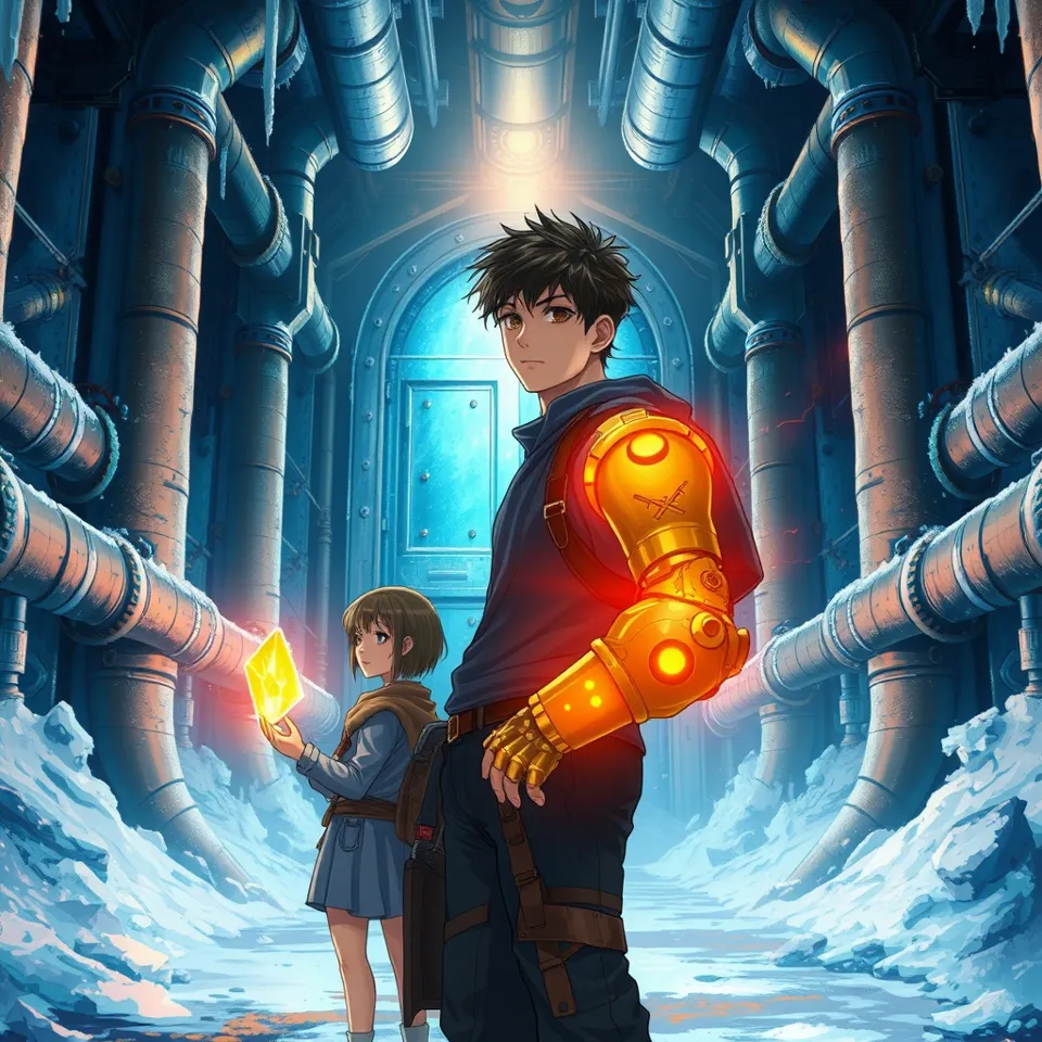 第4話「凍てつく通路と熱の継承」の挿絵(AIによる生成)