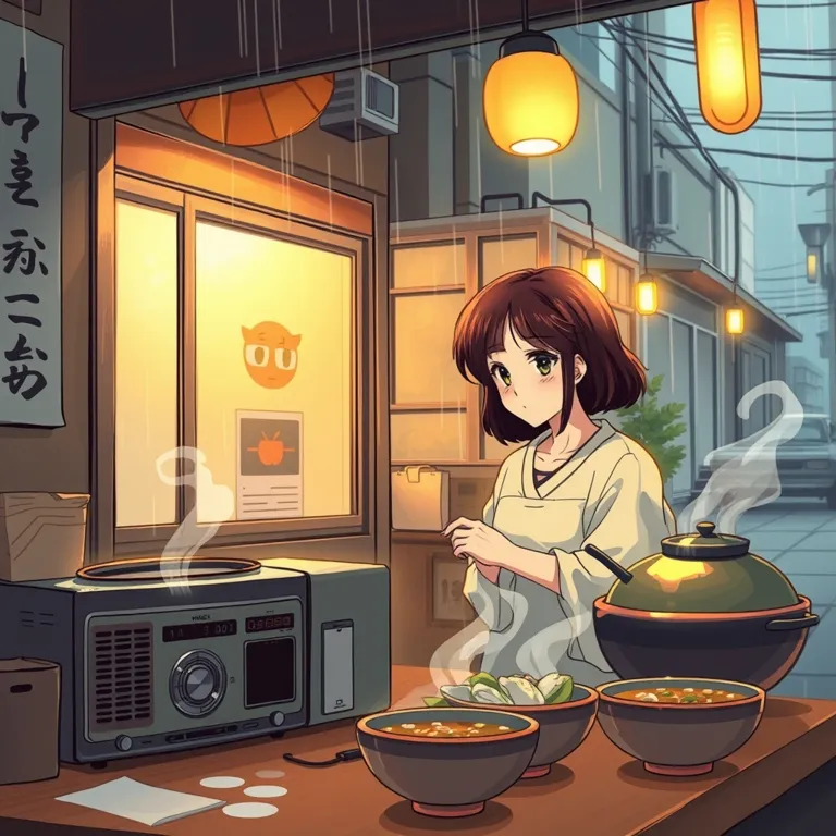 『雨上がりの金木犀と、母の煮物』の表紙(AIによる生成)