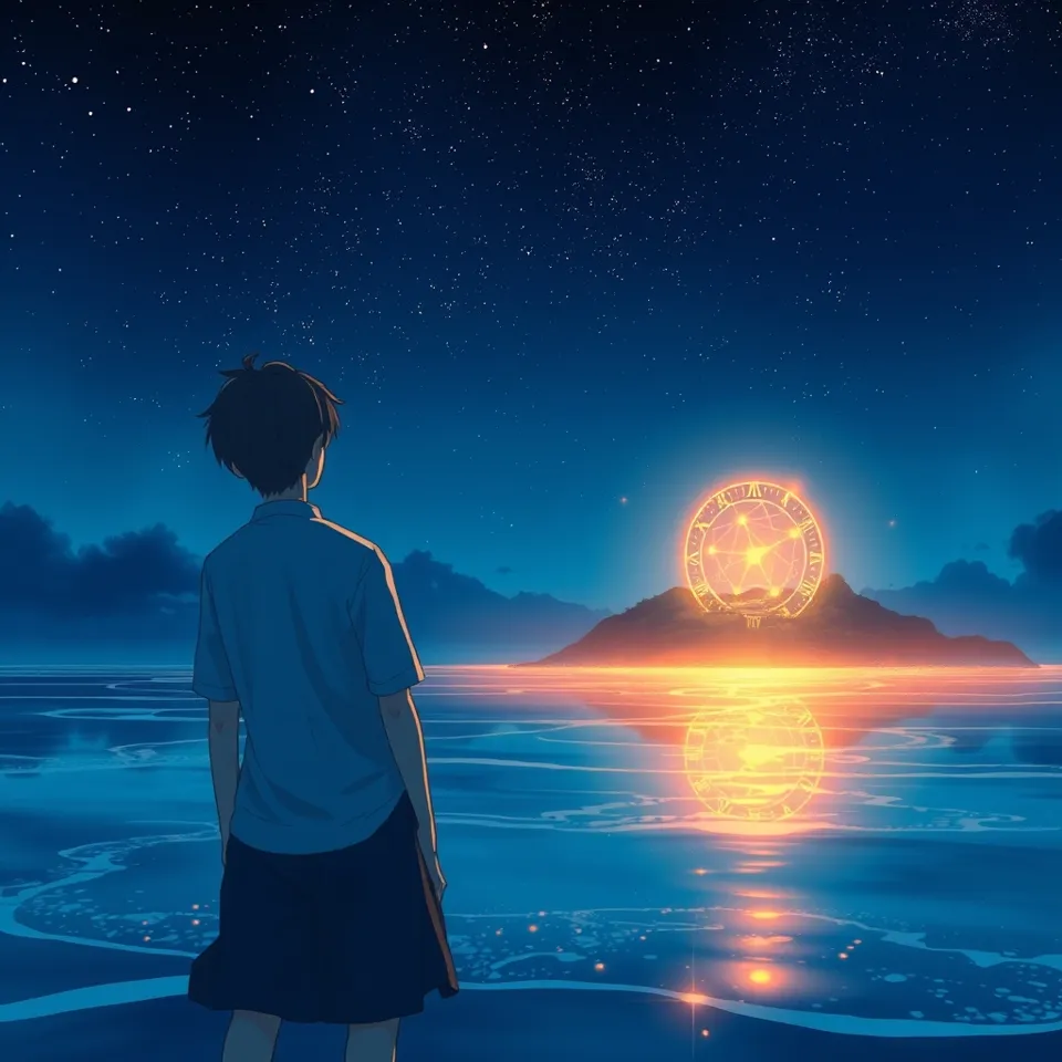 第4話「琥珀色の潮騒と沈黙の星座」の挿絵(AIによる生成)