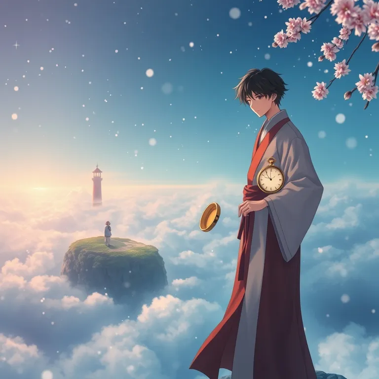 『八百万の刻を綴る、忘れじの灯台』の表紙(AIによる生成)