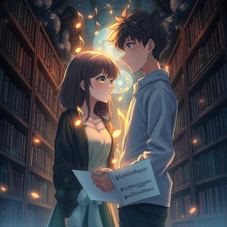 『空白の楽譜に、君の体温を』の表紙(AIによる生成)