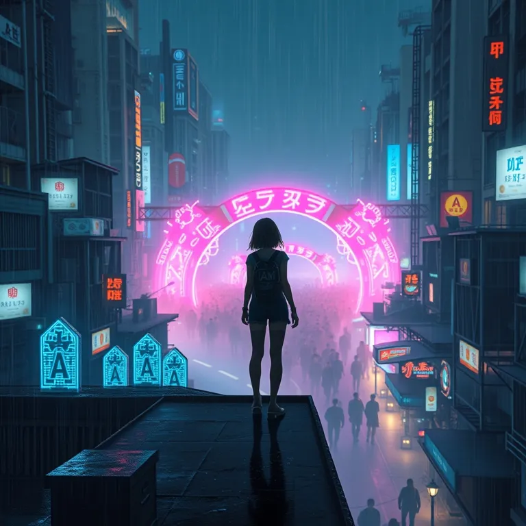 『デリート・メモリー：祭りの夜に消える座標』の表紙(AIによる生成)