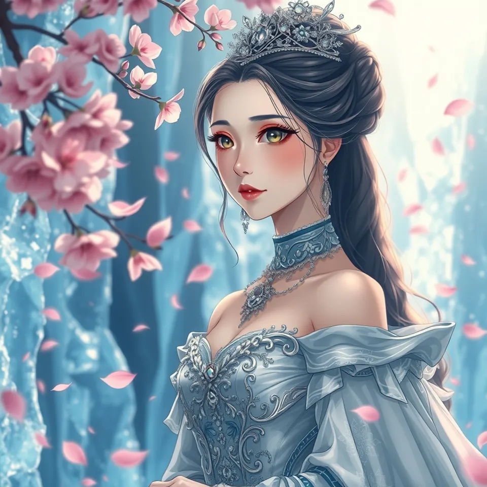 第4話「氷の城に咲く禁忌の花」の挿絵(AIによる生成)