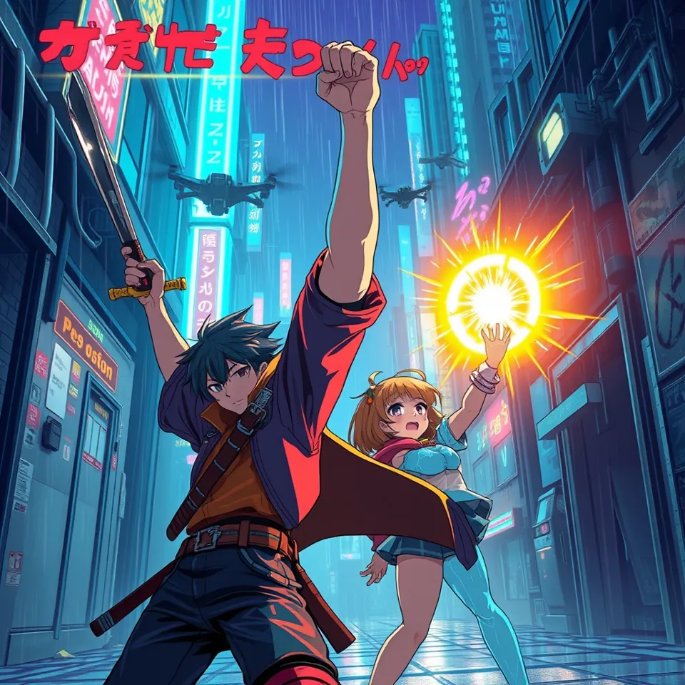 第2話「折れた剣と熱き拳」の挿絵(AIによる生成)