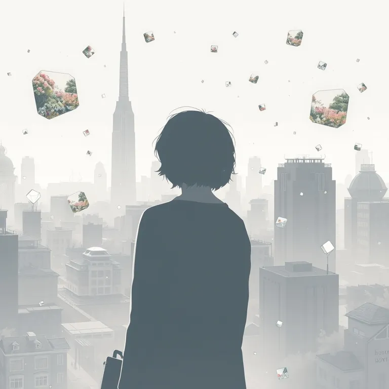 『欠落した色彩のバックアップ』の表紙(AIによる生成)