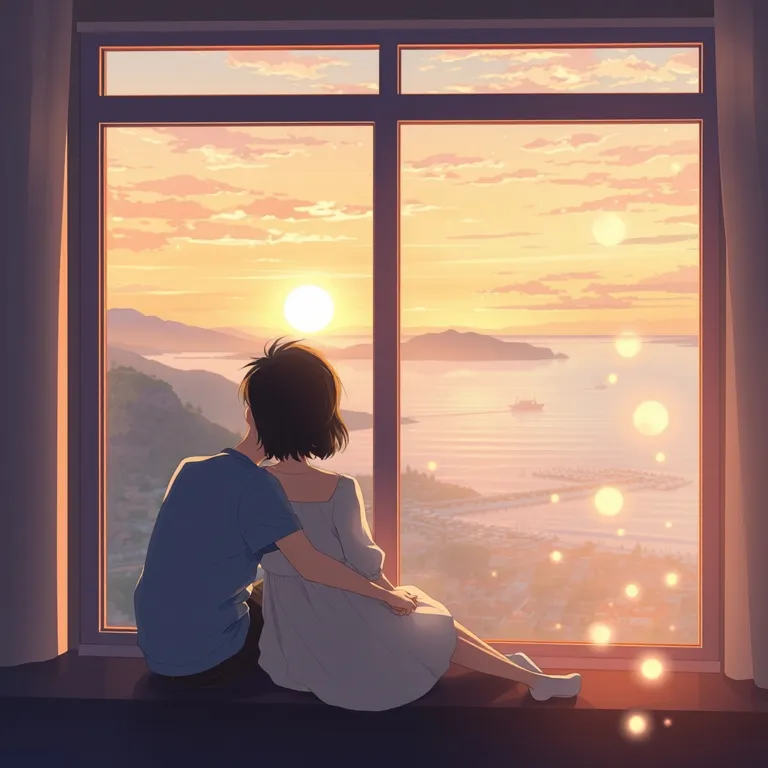 『さよならの余白を、君と綴る』の表紙(AIによる生成)